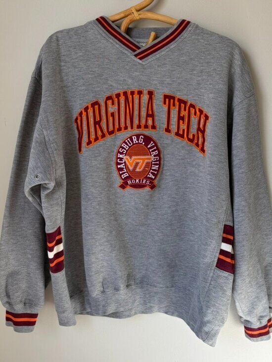 Lee Tops - Vintage Virginia Tech Hokies Blacksburg Virginia Sweatshirt Women's Large